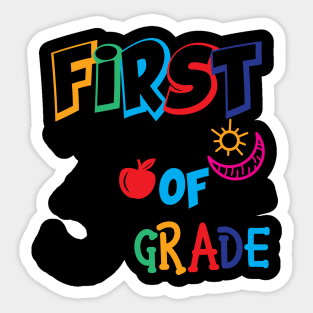 first day of 3rd grade Sticker